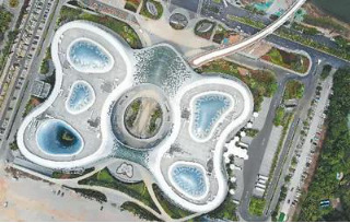 海南三亞國際免稅城鳥瞰。新華社記者 張麗蕓&nbsp;攝